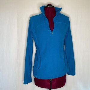 Tek Gear quarter zip Jacket, blue fleece, size medium